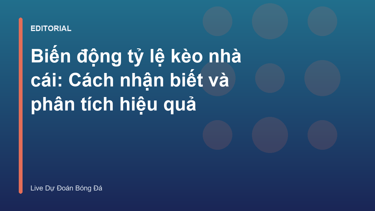 Biểu đồ minh họa biến động tỷ lệ kèo nhà cái